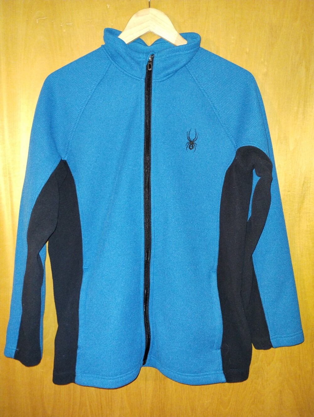 Spyder Kids Blue and Black Full-Zip Fleece Jacket